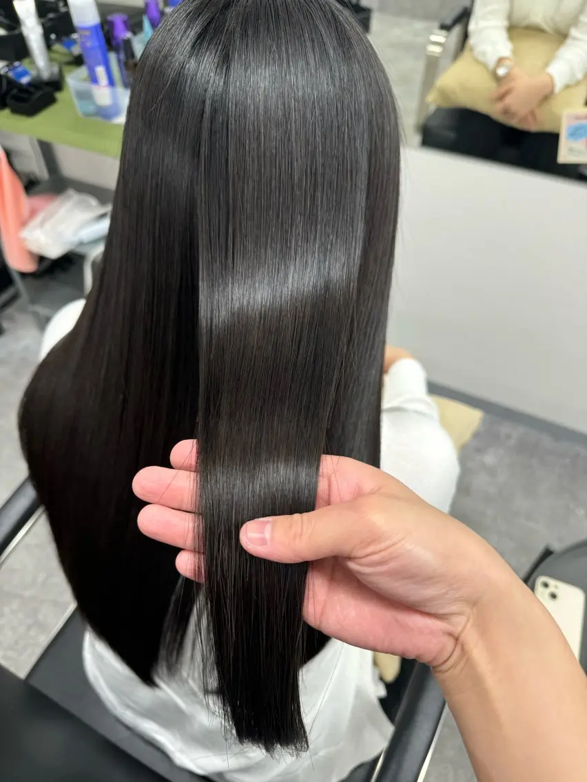 ロング 髪質改善 トリートメント 酸熱トリートメント 髪質改善メニュー 長井 美佐子のヘアスタイル