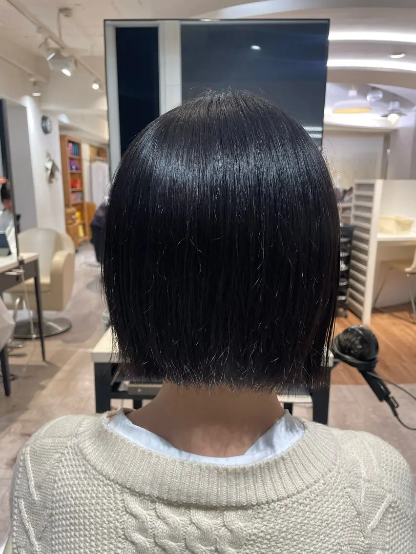 ショート 切りっぱなしボブ ボブ カット miwa/ボブパーマ /モードボブのヘアスタイル