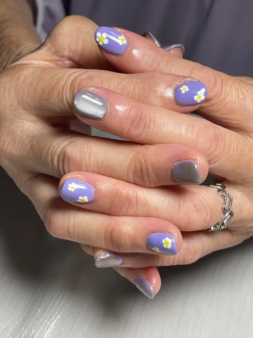 ネイル ハンドネイル nail salon 紬のネイルデザイン