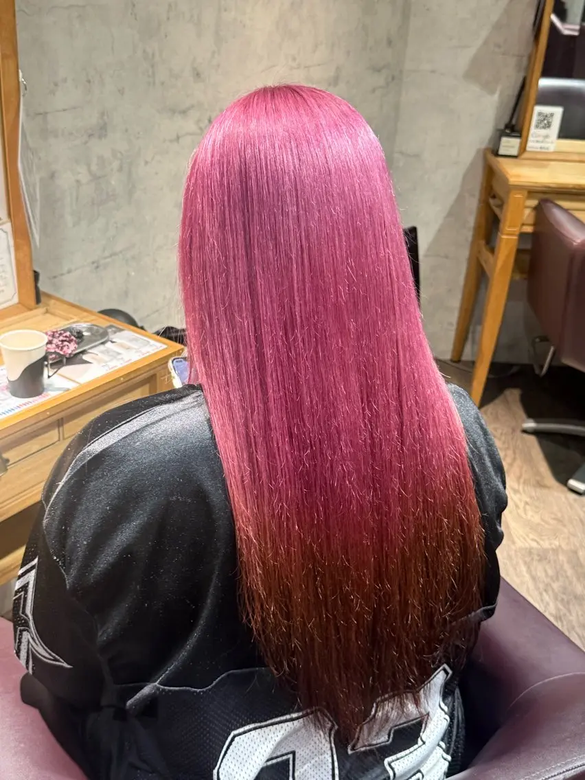 🫧🎀ケアブリーチ込ダブルカラー(ブリーチ➕ワンカラー➕カット)🎀🫧リタッチも可‼️の写真
