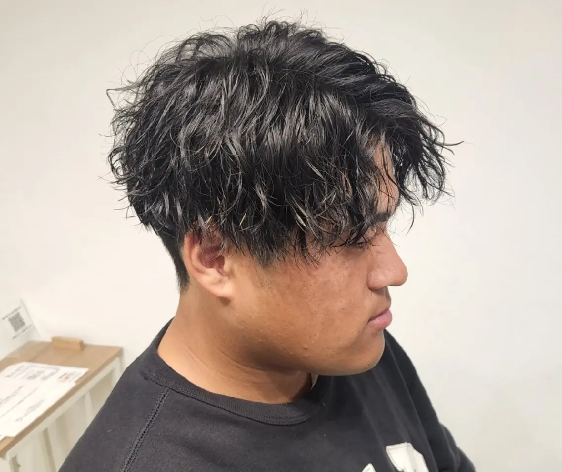 ショート パーマ メンズ 【イケメン風パーマ】 SHOFYのヘアスタイル