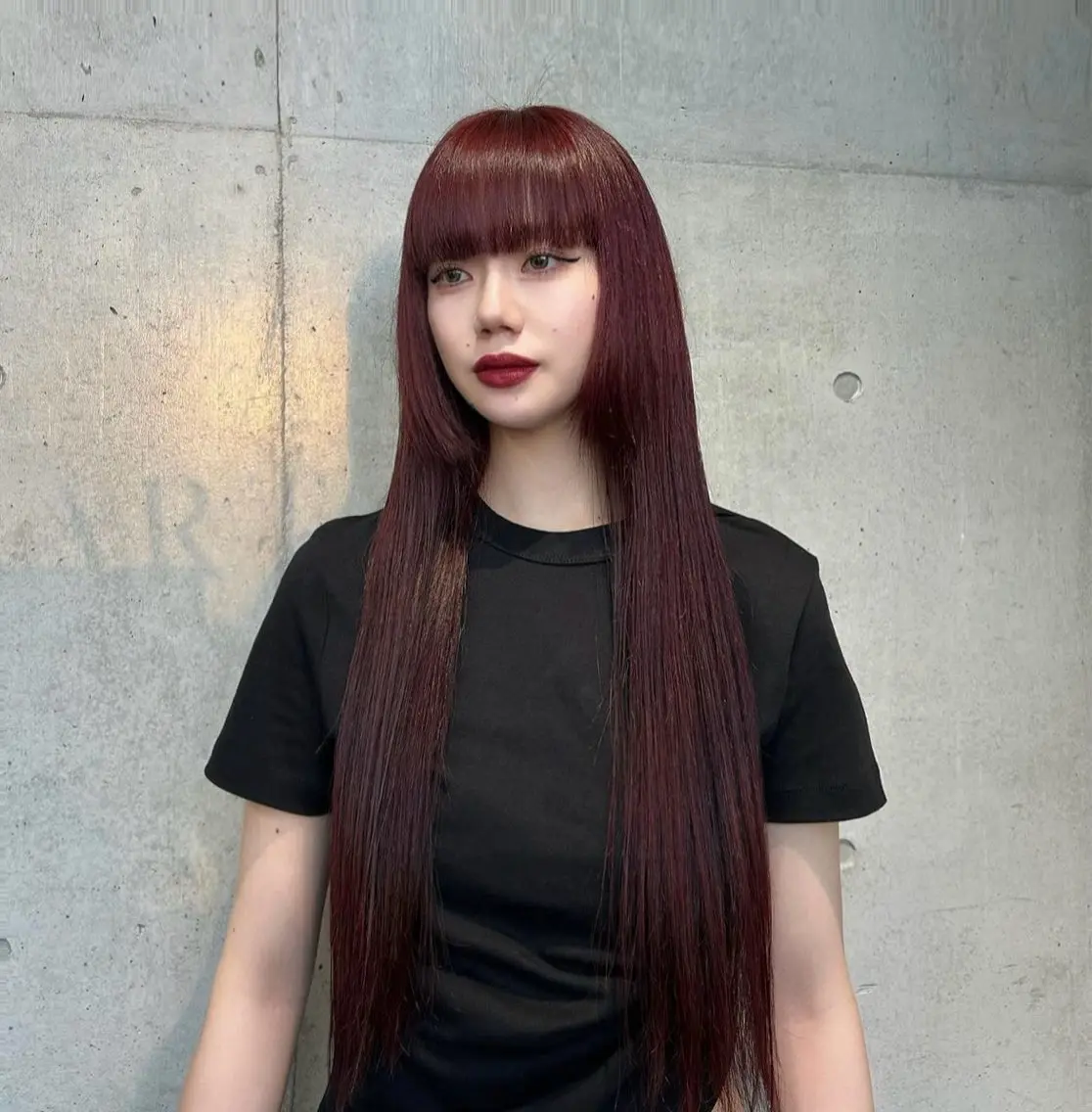 ロング カラー ヘアアレンジ ヘアカラー トリートメント ボブ艶モテカラー🫧 カリンのヘアスタイル