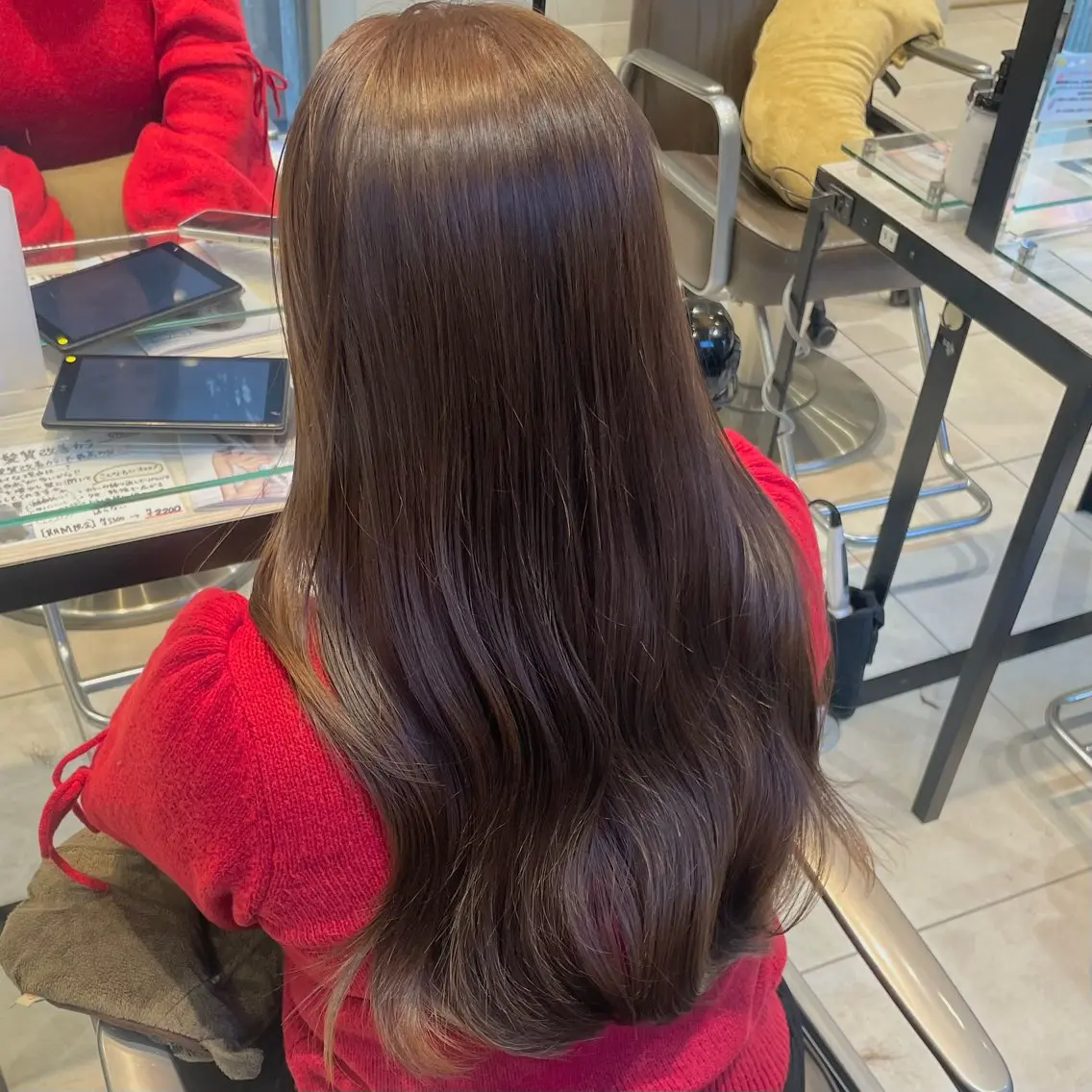 ロング カット ヘアカラー トリートメント 🩶赤み消しカラー 🐈⬛荻野美思🐾のヘアスタイル