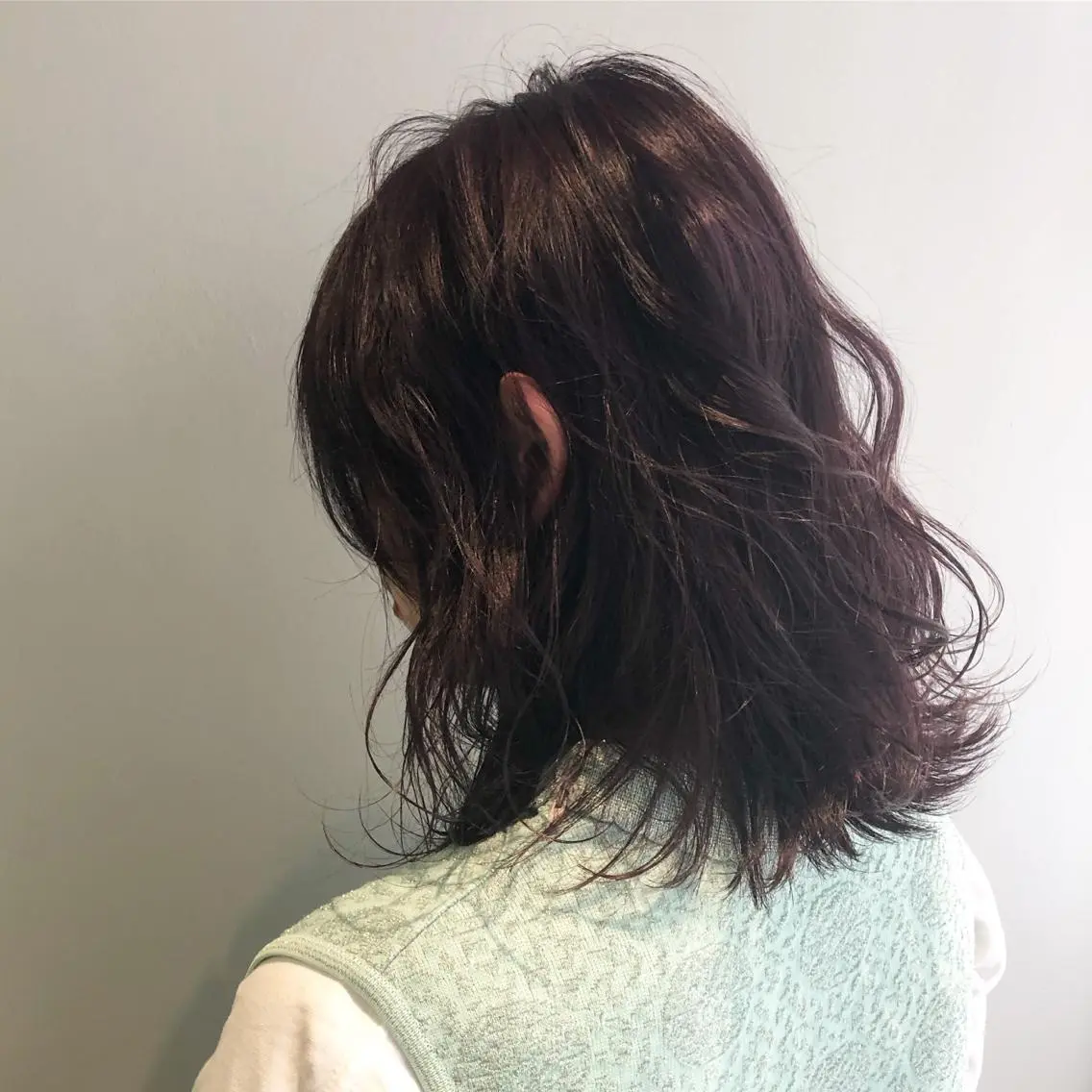 ミディアム カラー 低ダメージパーマ ケアパーマ/武田明大のヘアスタイル