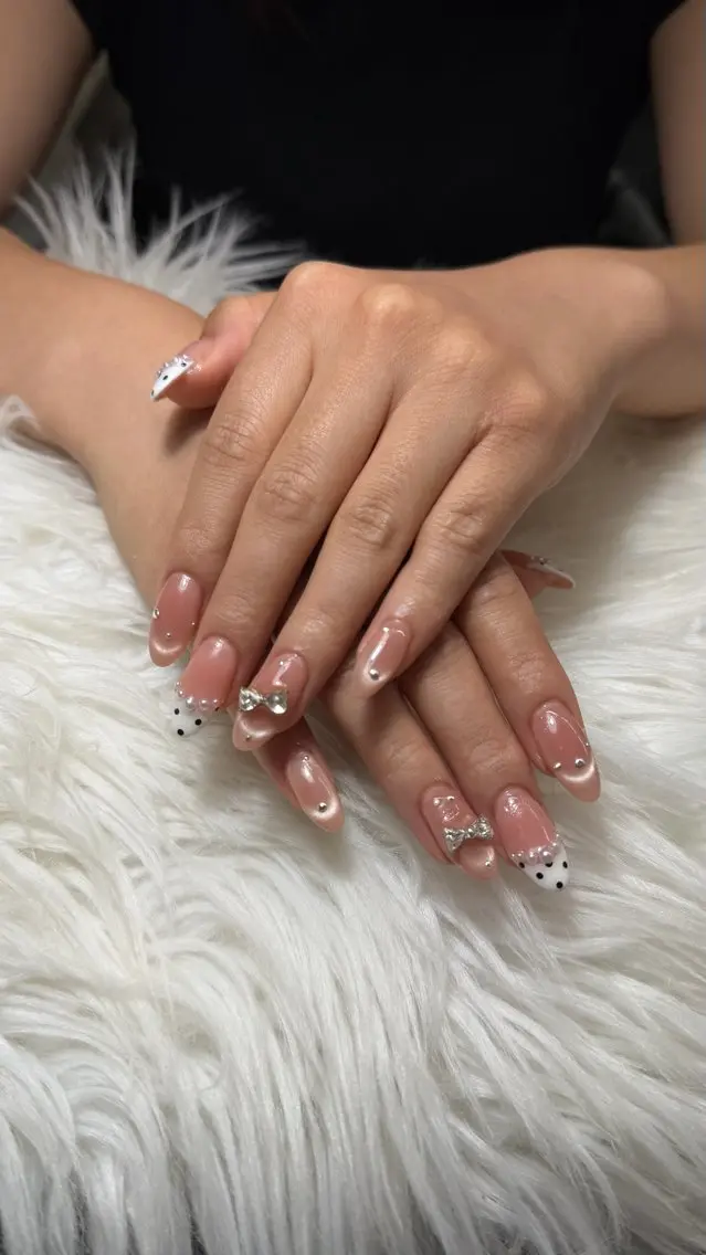 ネイル 長さ出し フレンチネイル グラデーション 韓国ネイル マグネットネイル ハンドネイル VB HEAVEN nailのネイルデザイン