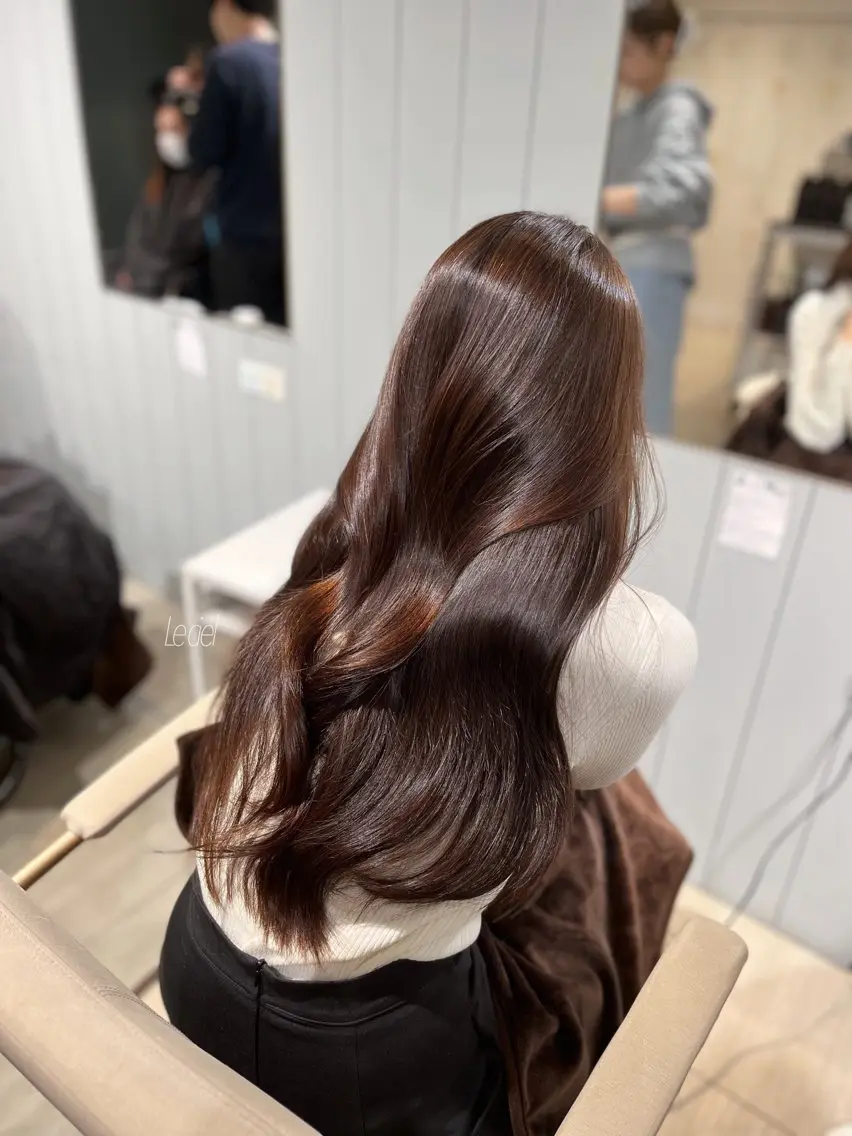 ロング カラー カット ヘアカラー トリートメント 梅田酸性縮毛矯正/ 韓国ヘア/ユナ🩰のヘアスタイル
