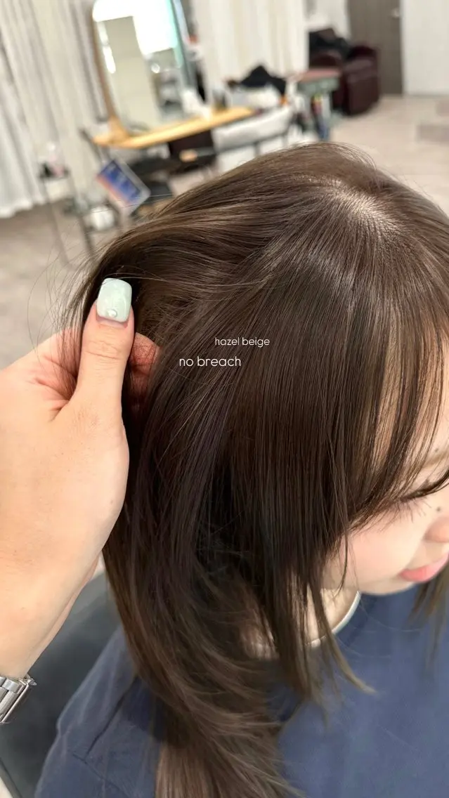 セミロング カラー カット ヘアカラー トリートメント 韓国レイヤーカット/ 艶カラー/ noaのヘアスタイル