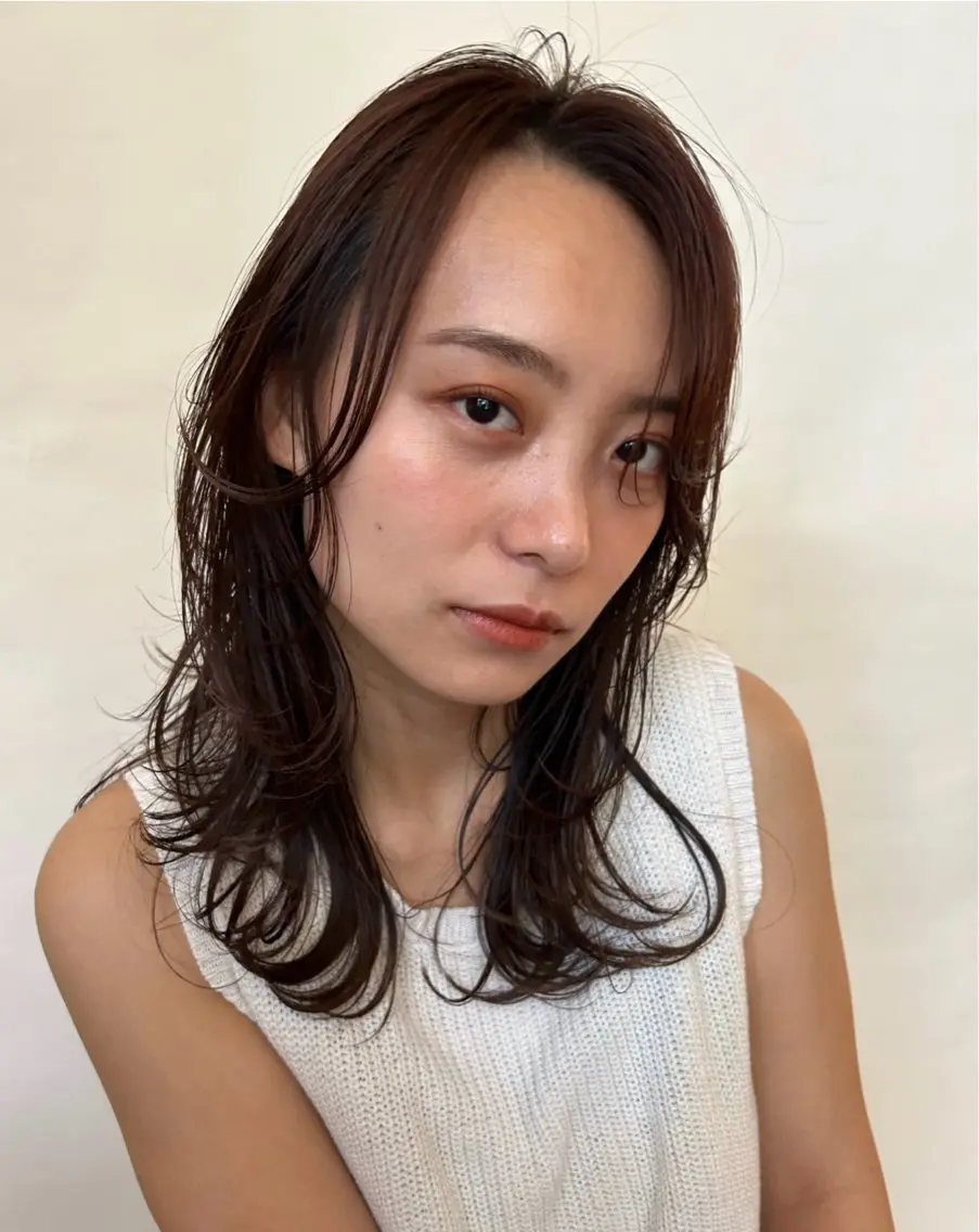 ミディアム かのうひなこ🌻 ボブカット／パーマのヘアスタイル