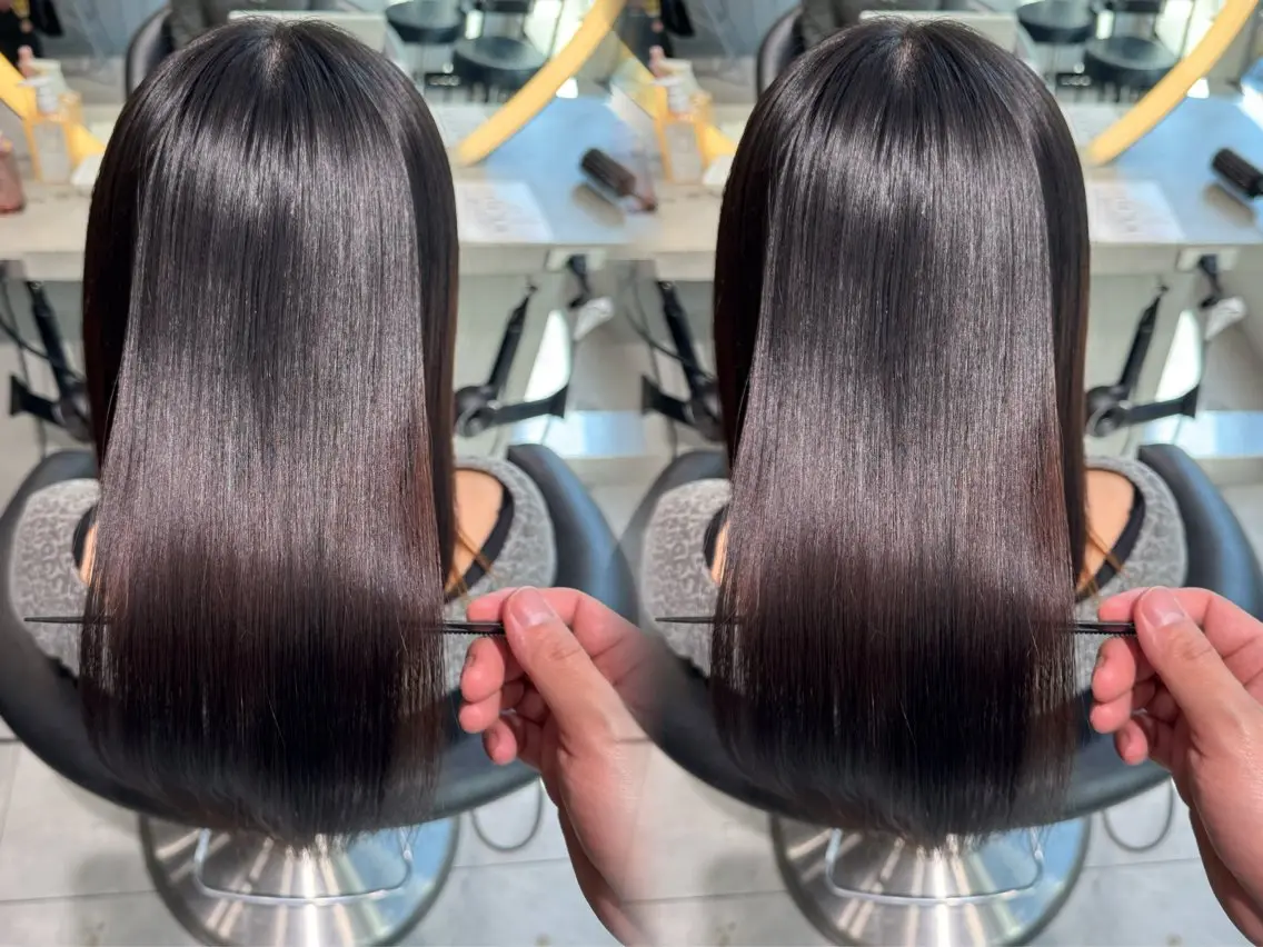 ロング カット 縮毛矯正 トリートメント レイヤー/縮毛矯正 マスター✨️タケルのヘアスタイル