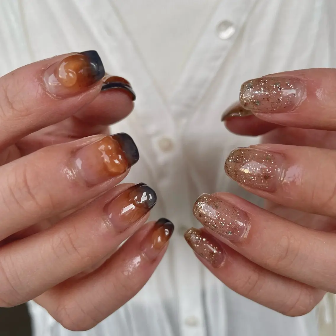 ネイル アートネイル ハンドネイル カメレオン京橋🌻 草葉由佳のネイルデザイン