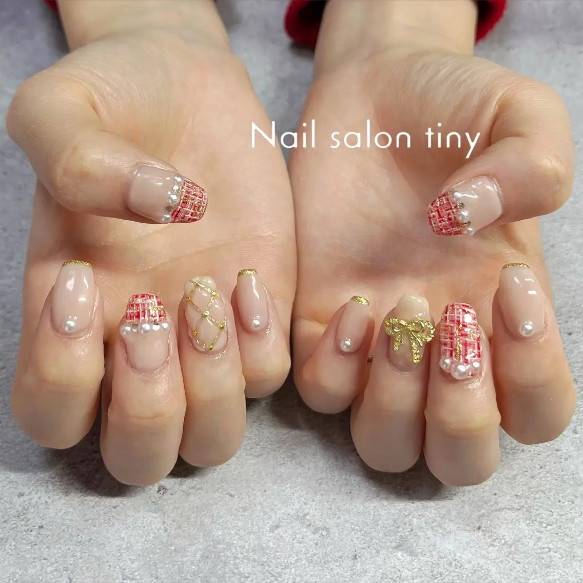 ネイル 持ち込み Nail salon tiny🩵のネイルデザイン
