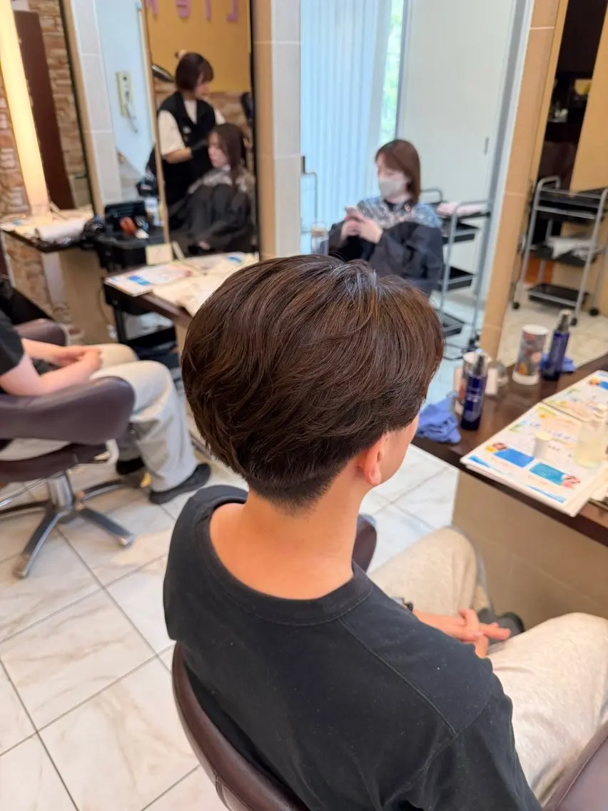 ショート メンズ メンズパーマ カット パーマ 篠崎 大翔のヘアスタイル