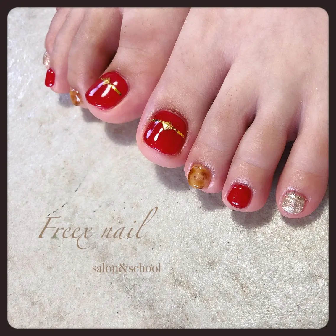 ネイル フットネイル freex nail /ニュアンス/個性派のネイルデザイン