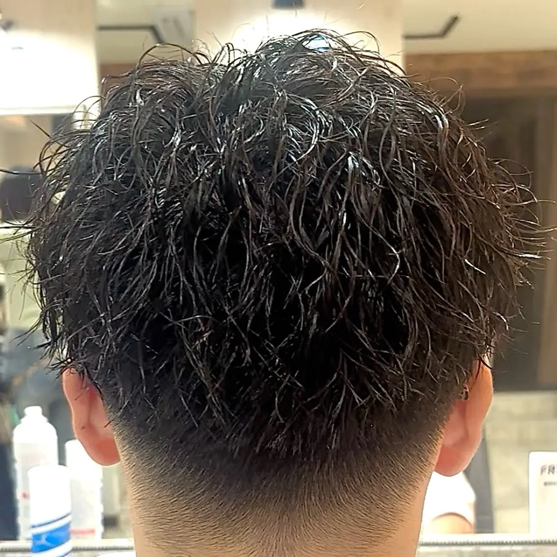 ショート パーマ メンズ カット パーマ 💥桜木町メンズ専門 💥ルキのヘアスタイル