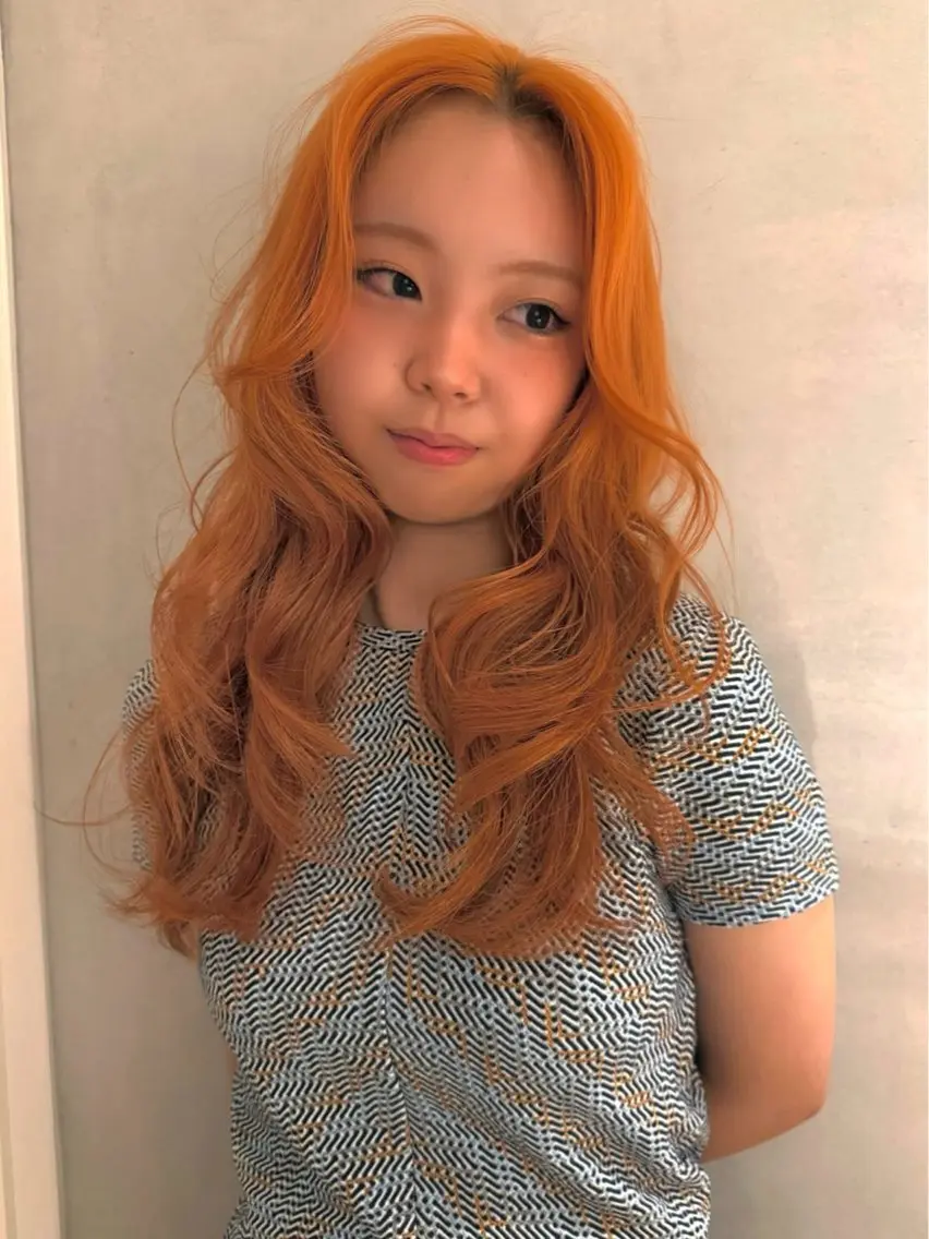 ロング カラー ヘアカラー ハイトーン/梅田/ まなかのヘアスタイル