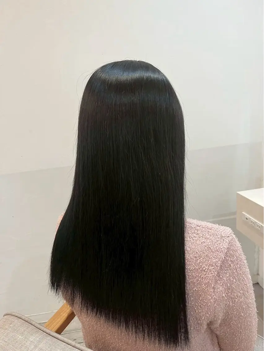 縮毛矯正モデル➕毛先カット✂️保湿トリートメント🫧必ず詳細ご確認ください🌟の写真