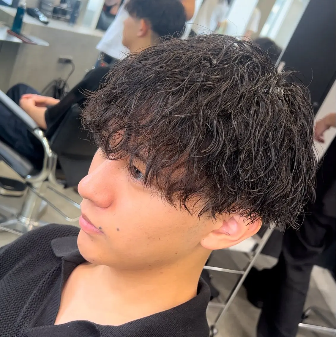 ショート パーマ メンズ メンズパーマ 波巻きパーマ 松下 友希 【fifth】のヘアスタイル