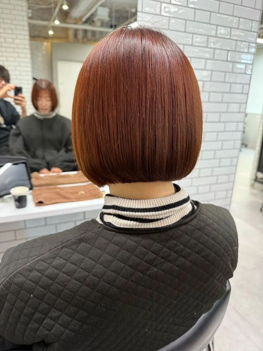 ショート カラー カット ヘアカラー トリートメント Bob &髪質改善 NEMOTOのヘアスタイル