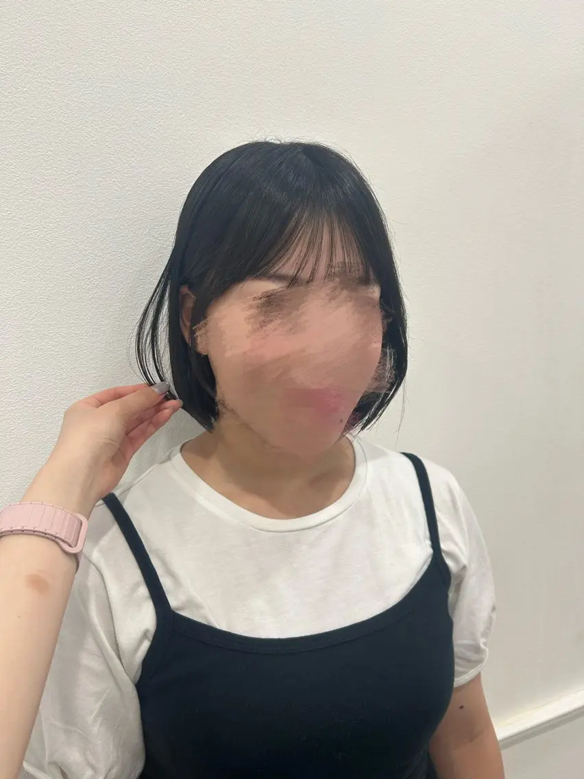 ショート ボブ 新田 妃那のヘアスタイル