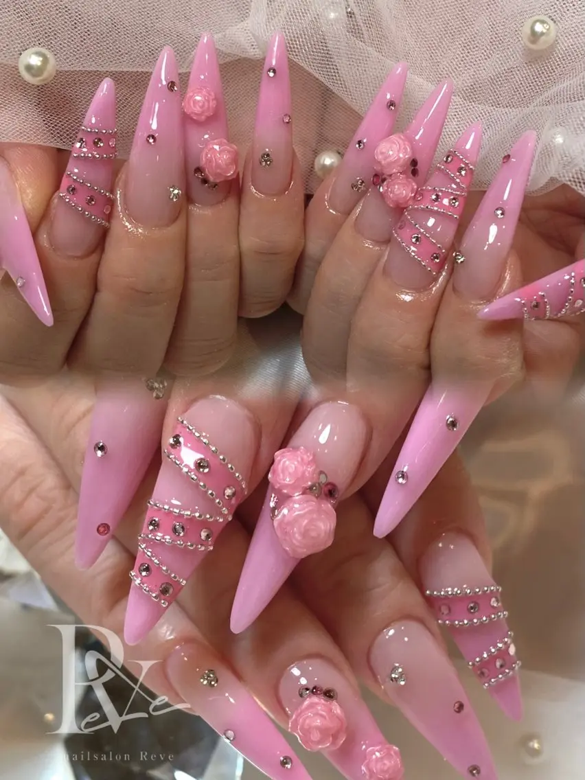 ネイル アートネイル スカルプネイル ハンドネイル reve 🎀のネイルデザイン