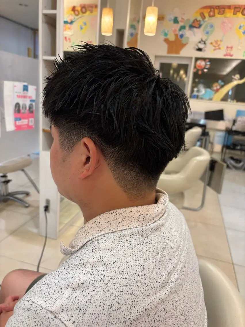 パーマ メンズ モデル募集✂️竹添 亜美のヘアスタイル