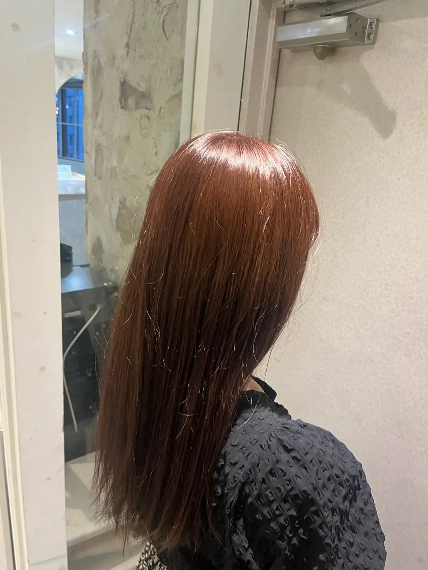 カラー ブラウンカラー ピンクカラー 川崎 翔汰郎のヘアスタイル