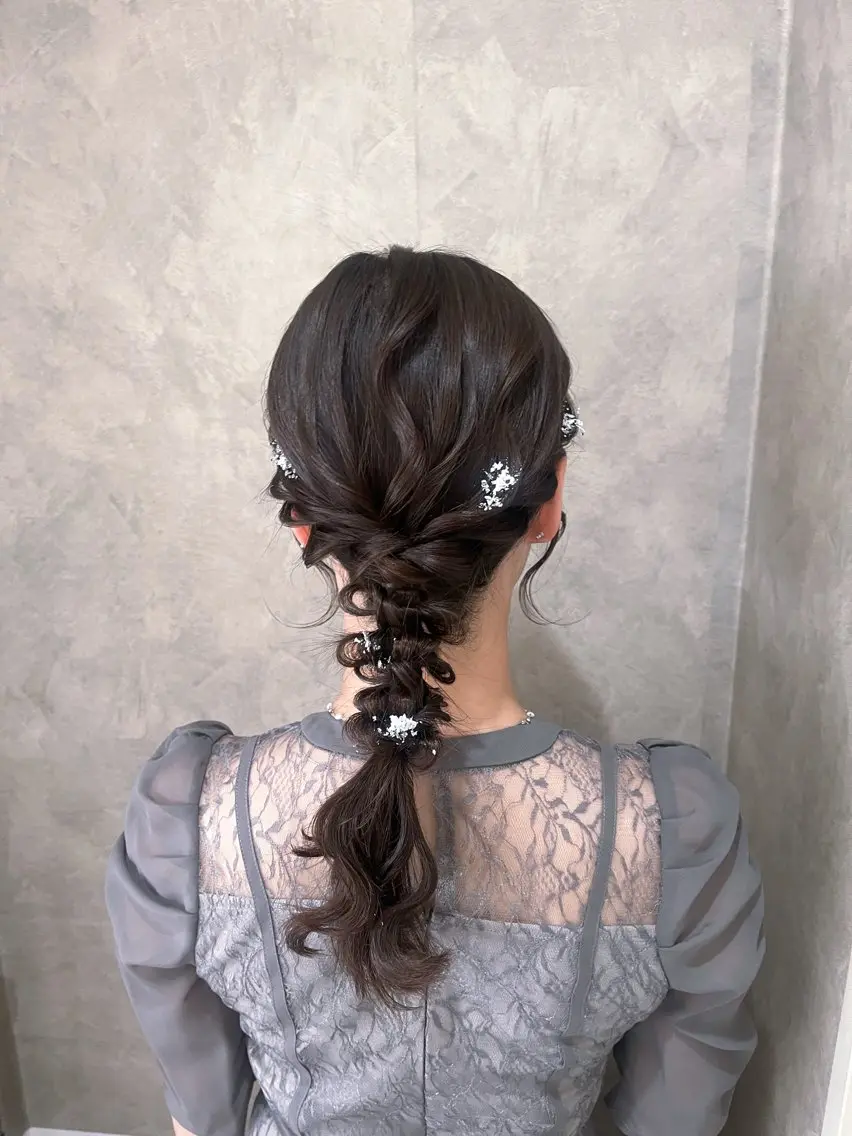 ヘアアレンジ ヘアセット 垢抜けヘアメイク🫧 JURI🪽のヘアスタイル