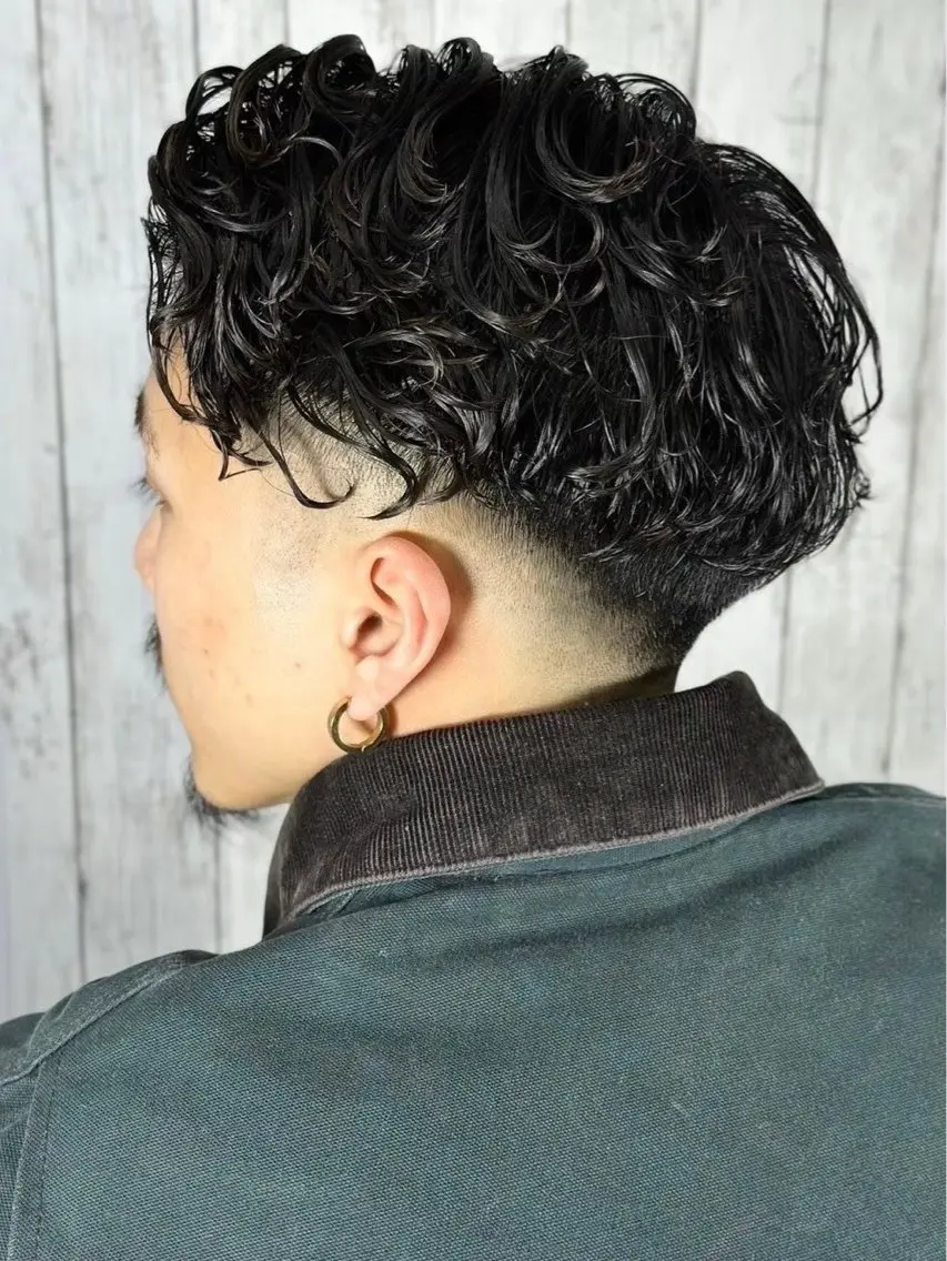 ショート ヘアアレンジ メンズ カット パーマ ⚡️メンズ特化⚡️ 倉林 隼大のヘアスタイル