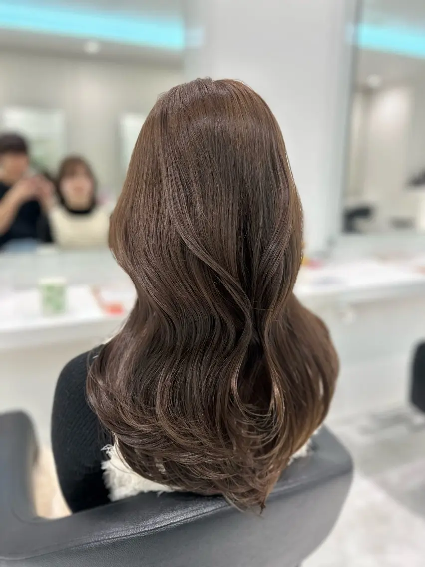 ロング カラー ケアカラー ロング カット パーマ 🐺韓国風メンズ特化 あさひ🐺のヘアスタイル