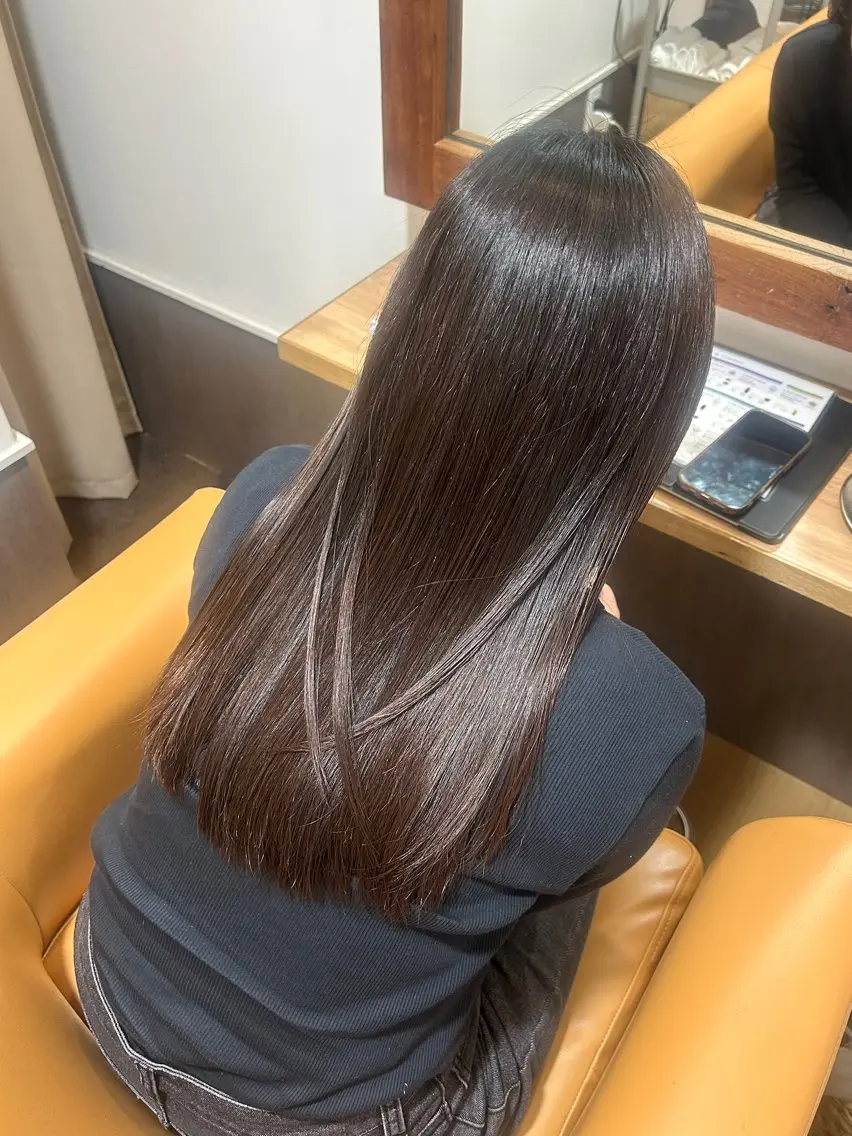 【ネオリシオ】似合わせカット+ストレート+Aujua 2STEPトリートメント🧴🤍の写真