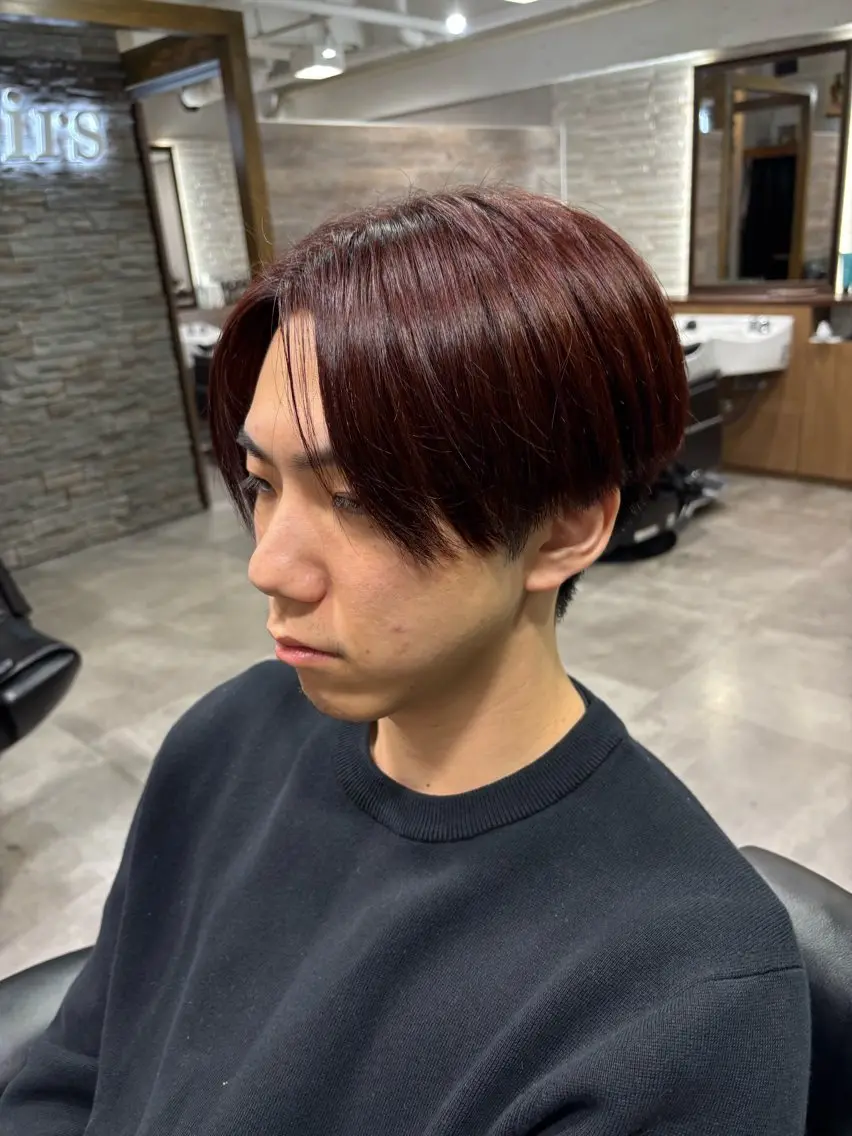 平日カット+ファッションカラーの写真