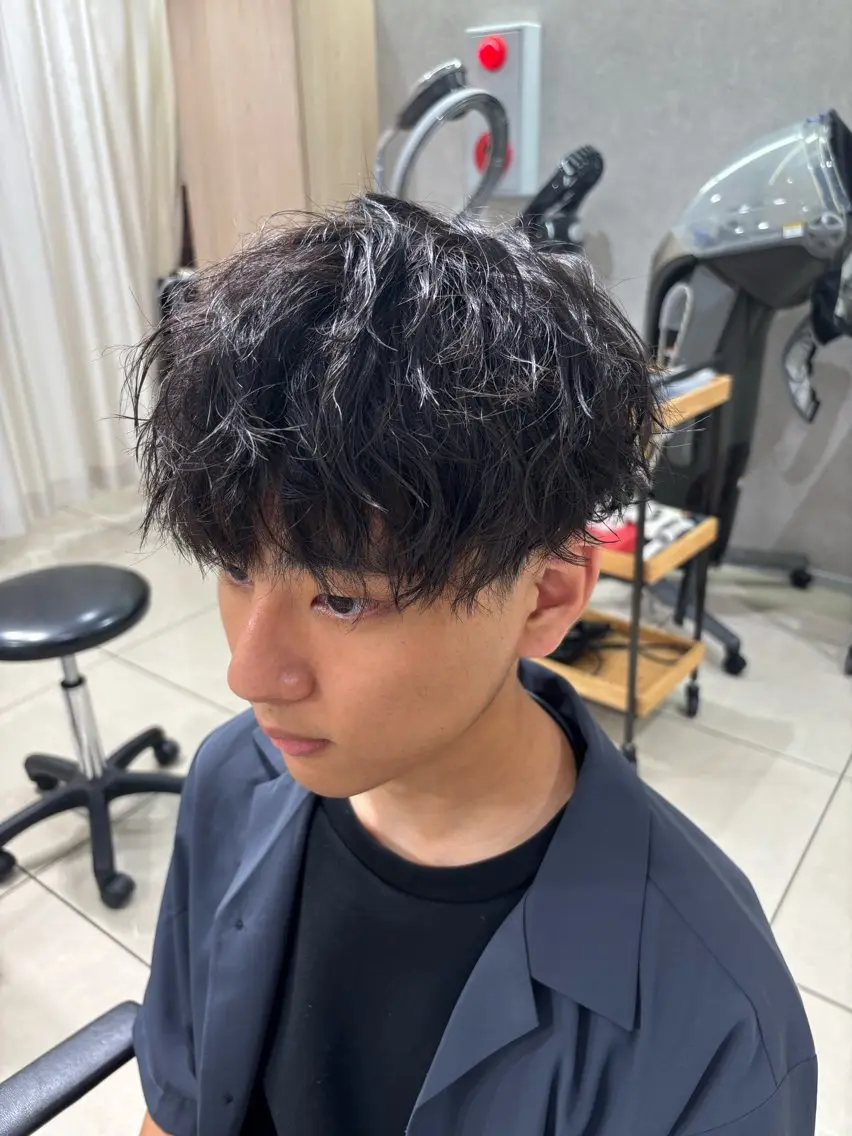 ショート パーマ メンズ カット パーマ 💠メンズ縮毛矯正 /パーマ💠林慶太のヘアスタイル