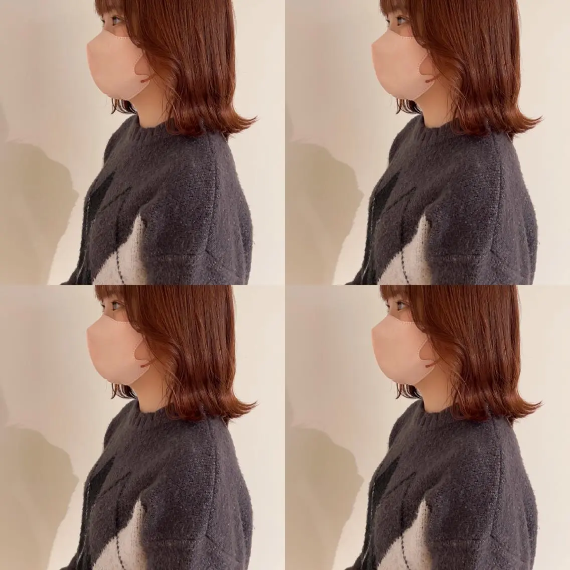ミディアム オレンジブラウン 🫧ツヤ髪個室美容室 安食茉莉🫧のヘアスタイル