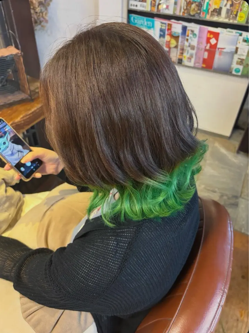 カラー ブリーチ ヘアカラー NAGONSTYLE 田村　莉生のヘアスタイル