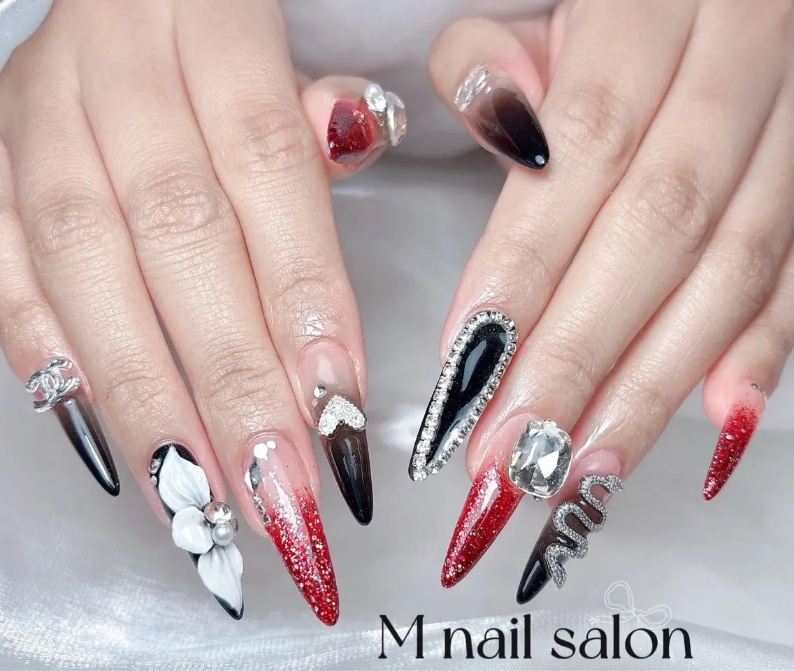 ネイル M🌷nail 長さだし専門店のネイルデザイン