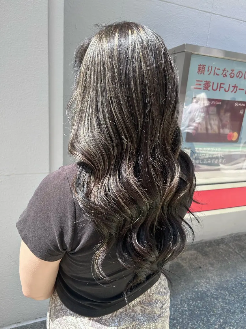 ロング ヘアカラー トリートメント ヘッドスパ レイヤーStyle 🪽菜々実のヘアスタイル