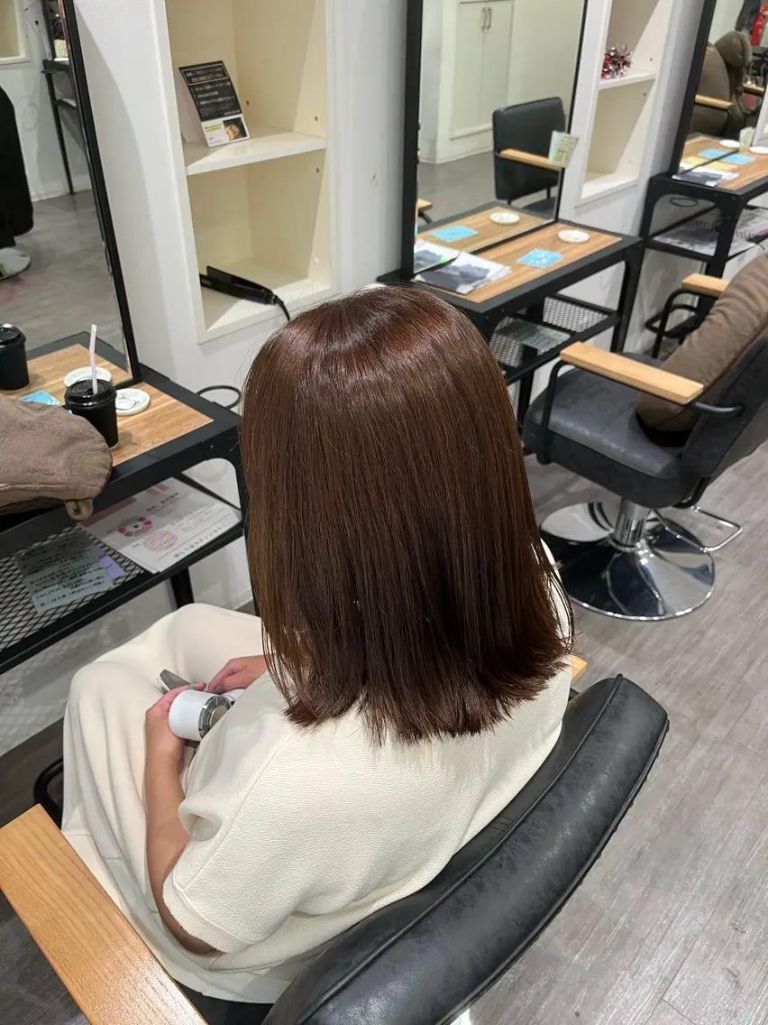 セミロング カラー ベージュカラー ヘアカラー cocotteひな /カラーモデル🌼のヘアスタイル