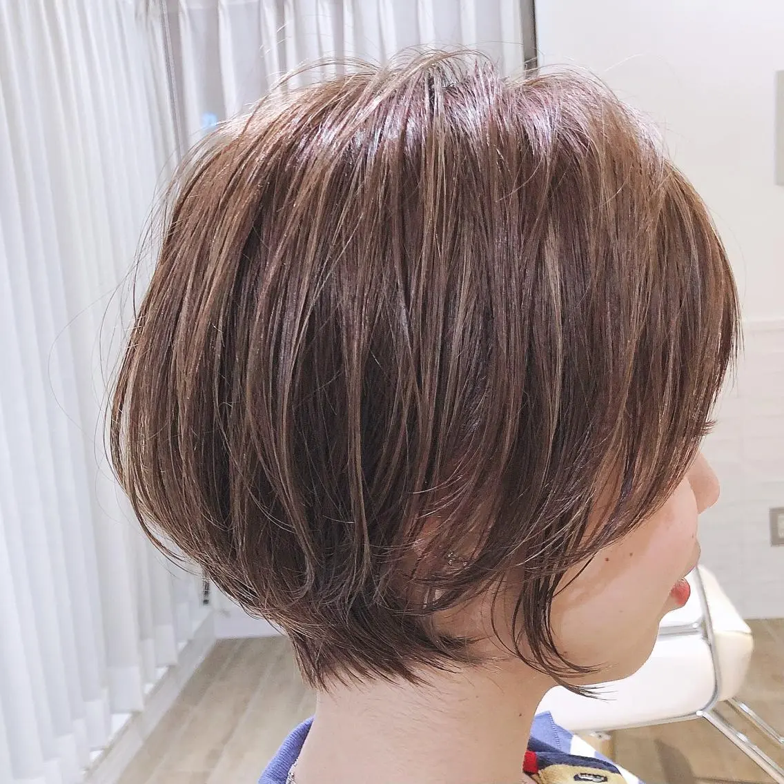 ショート ショートボブ ハンサムショート ボブ ショートヘア カット 縮毛矯正 トリートメント ✨カラー支持No.1 🧸ワキ カナコ🧸のヘアスタイル