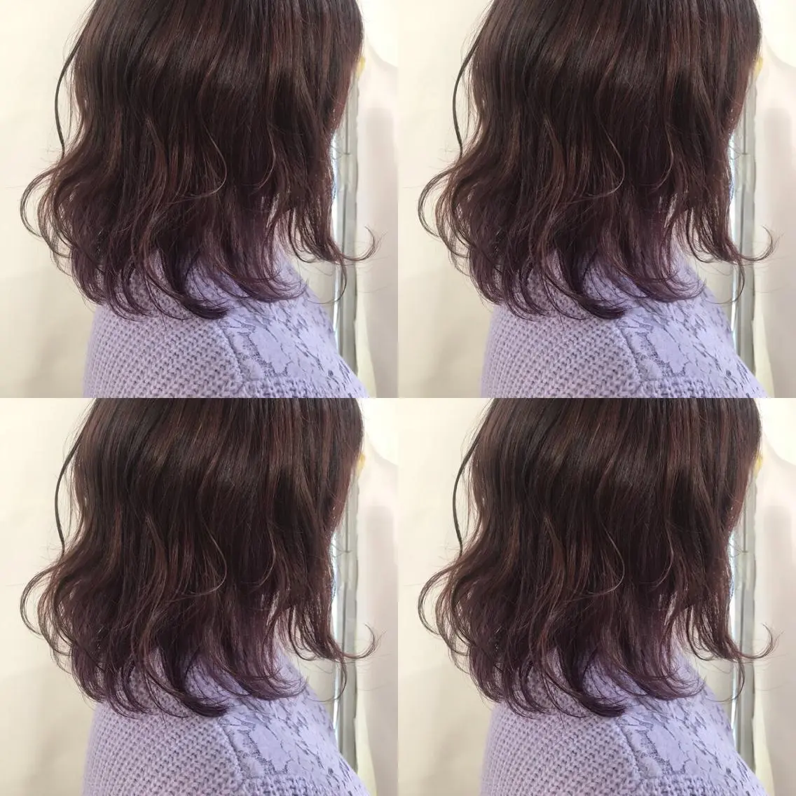 ミディアム カラー 小栗 麻衣のヘアスタイル