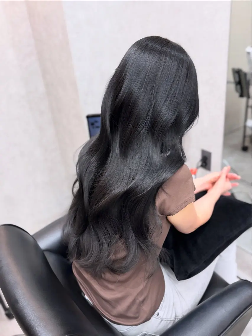 ロング カラー ブリーチ ケアカラー 透明感カラー 髪質改善 小顔カット 杉山永 浦安×髪質改善のヘアスタイル