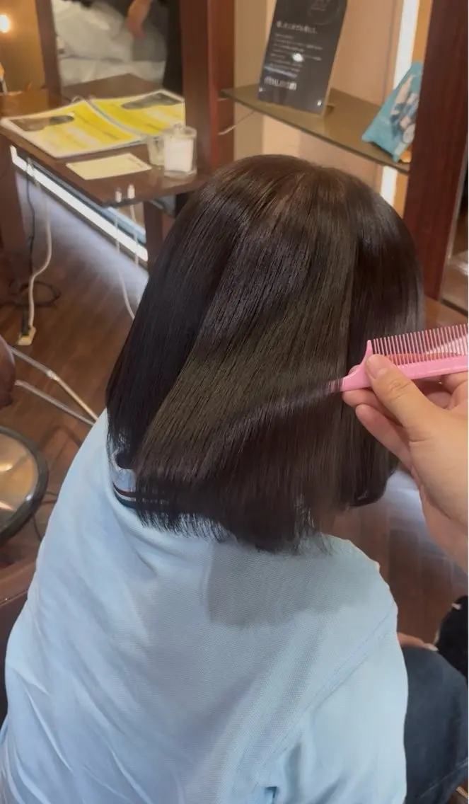ショート 西新出勤/ワンカラー 🎀yuka🎀のヘアスタイル