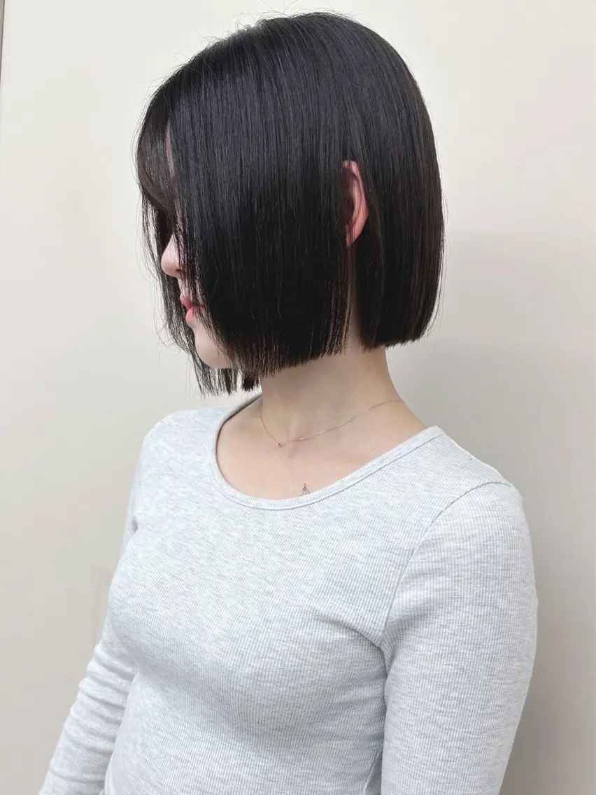 ショート カット ヘッドスパ ボブ/ゆるふわ ボブパーマ/とういのヘアスタイル