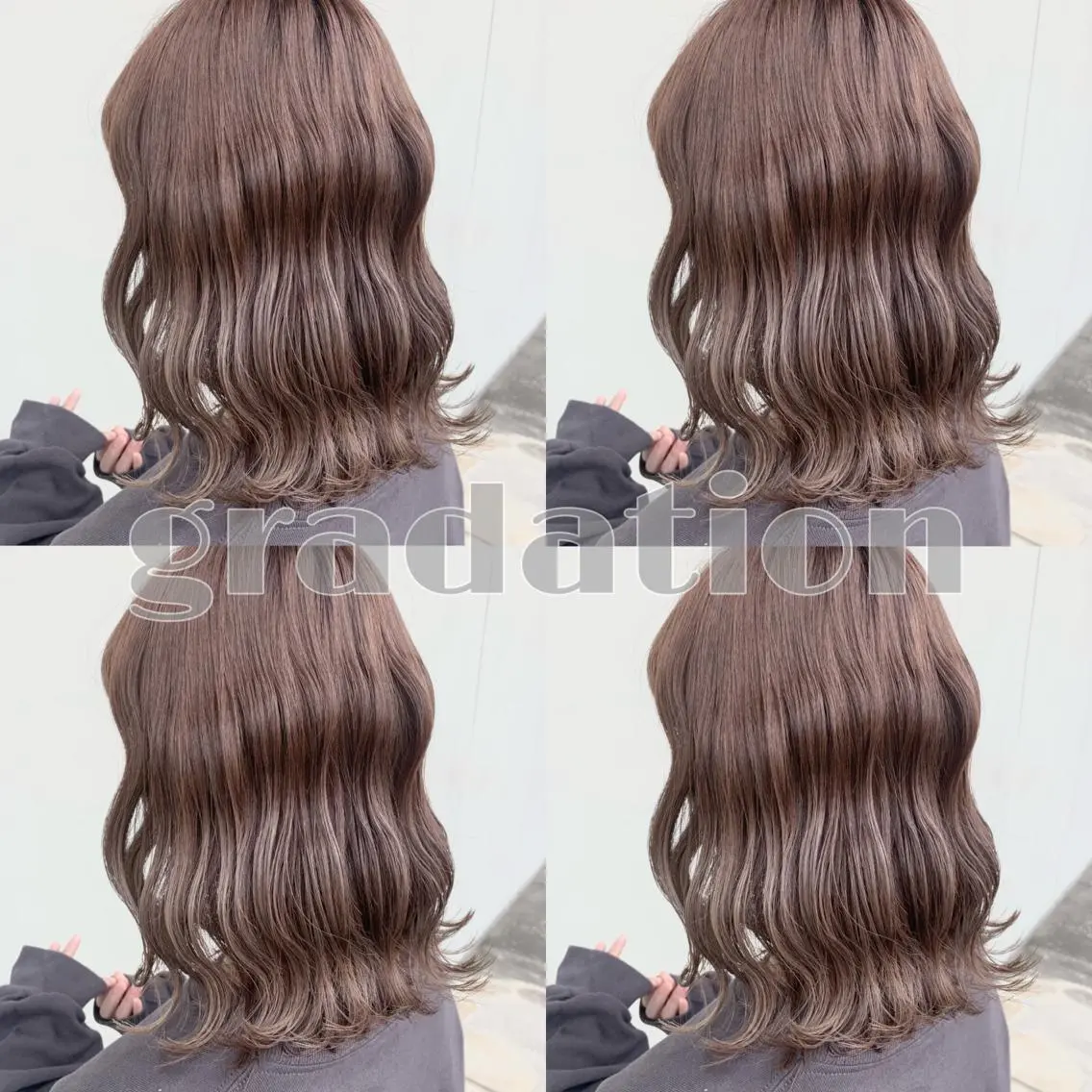 カラー 小澤 志穂のヘアスタイル