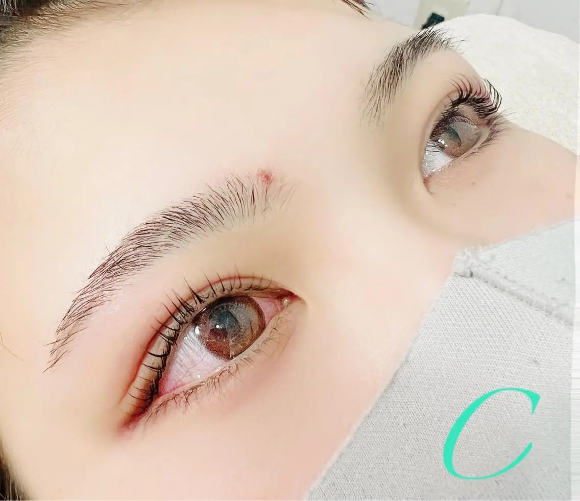 マツエク・マツパ ケラチンラッシュリフト バインドロック Cカール キュート フラットラッシュ eyelash presh yukaのマツエク・マツパデザイン