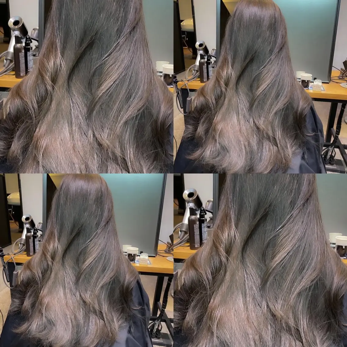 ロング カット ヘアカラー 韓国✖️網紅🖤 パーマYURIYAのヘアスタイル