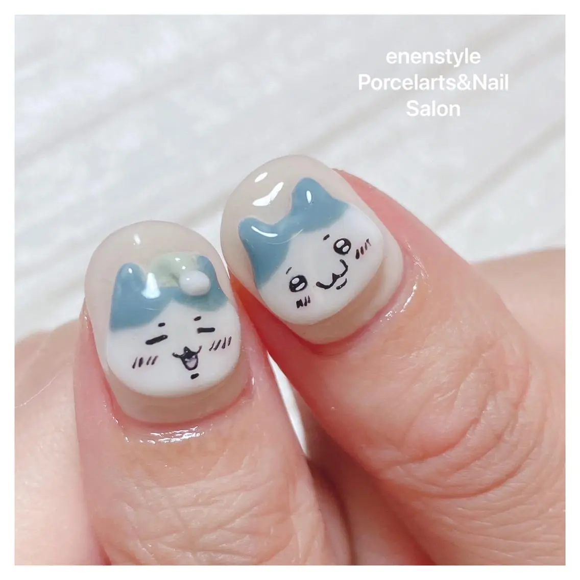 ミディアム ネイル 🐾enen style 🐾のネイルデザイン