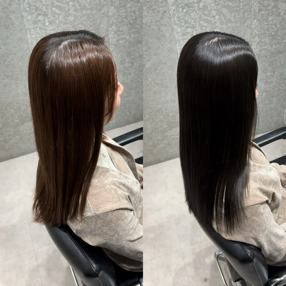 セミロング カラー アクアカラー トリートメント 酸熱トリートメント 髪質改善ヘアケア 艶髪特化/上田のヘアスタイル