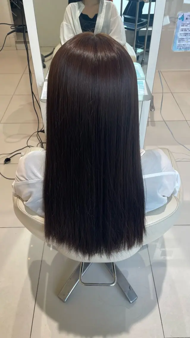 ロング 藤元 美咲のヘアスタイル