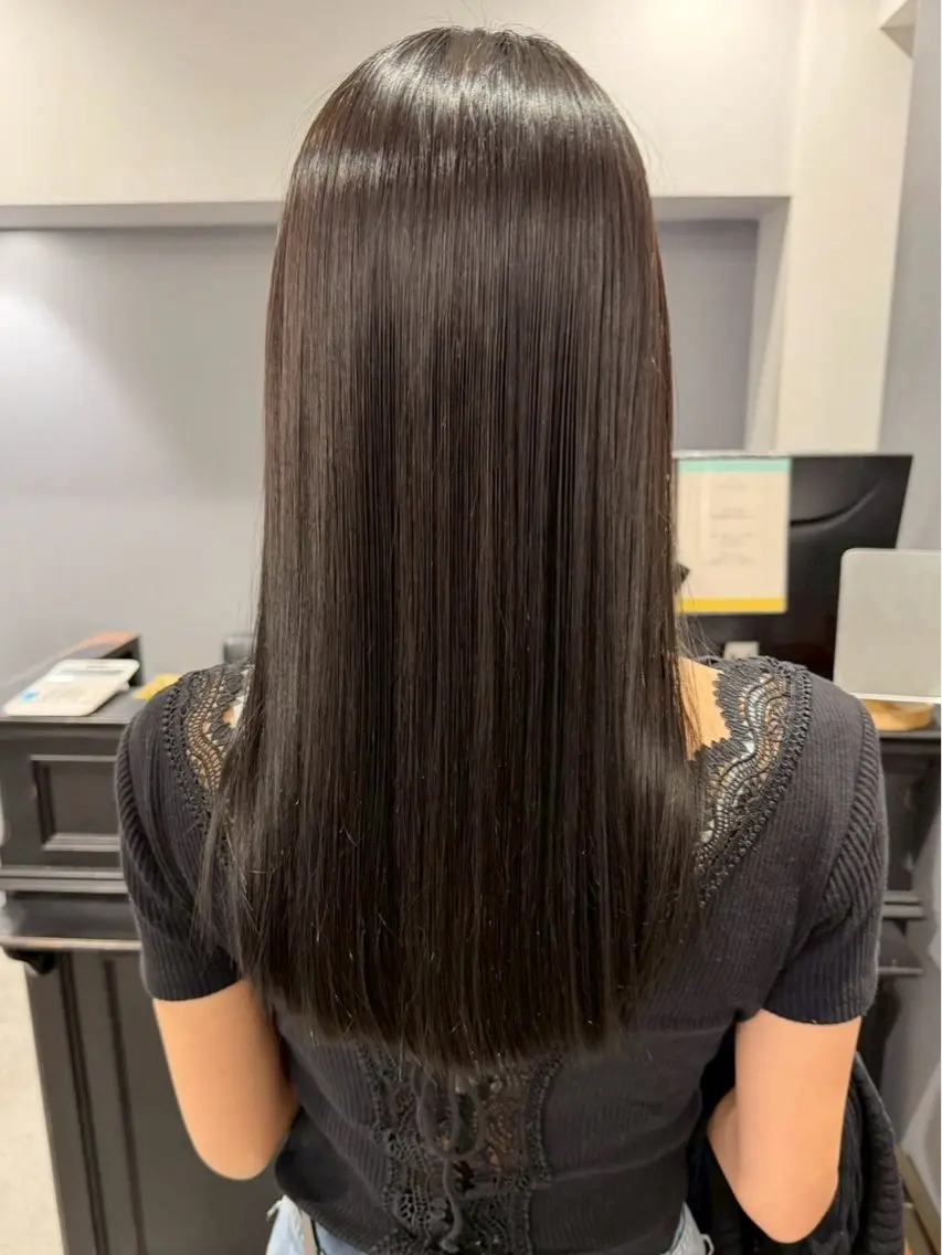 ロング 縮毛矯正 壱成/髪質改善/ カラーモデル募集中のヘアスタイル