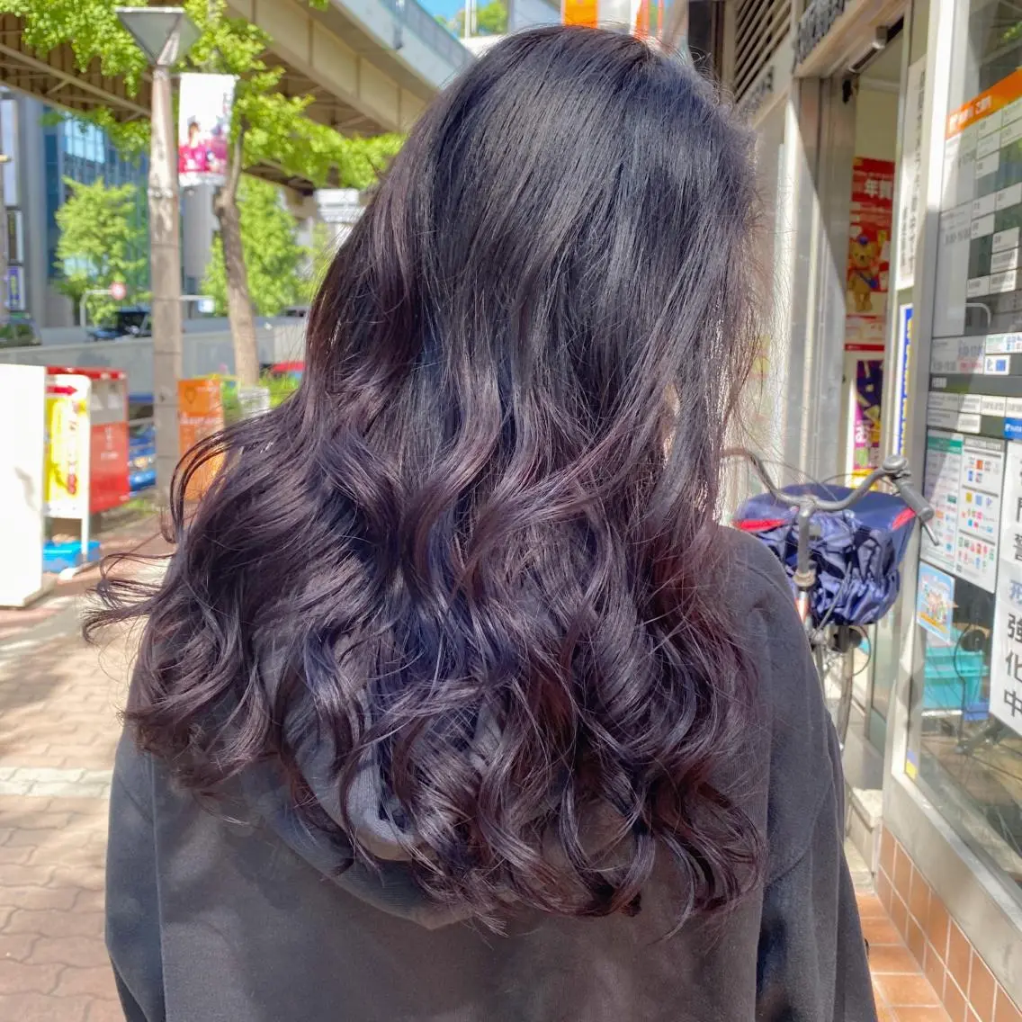 ロング カラー グラデーションカラー ラベンダーカラー 色落ちまで可愛い🧚 心斎橋hikaruのヘアスタイル